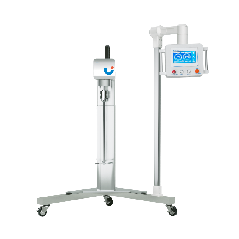 Powerful Mixer processing viscous laboratory materials